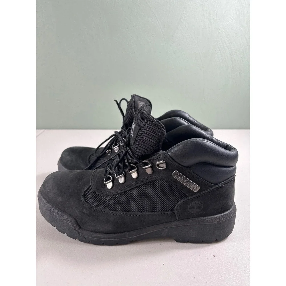 Timberland Black Suede Mesh‎ Waterproof Winter Boots Women's Size 8.5